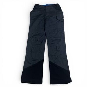 Quechua Decathlon Kids 12 Gray Black Adj Waist Snow Pant Cargo Gorpcore Techwear